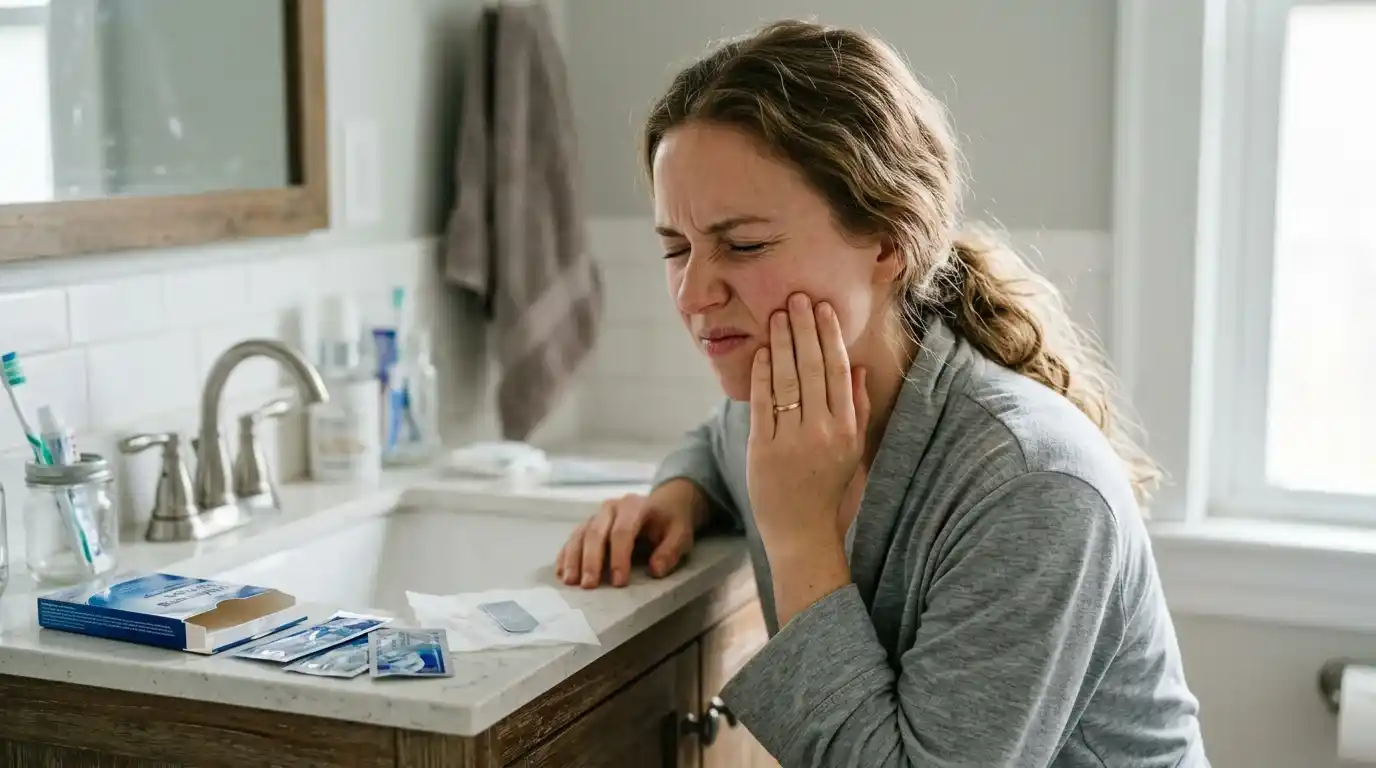 unbearable pain after teeth whitening